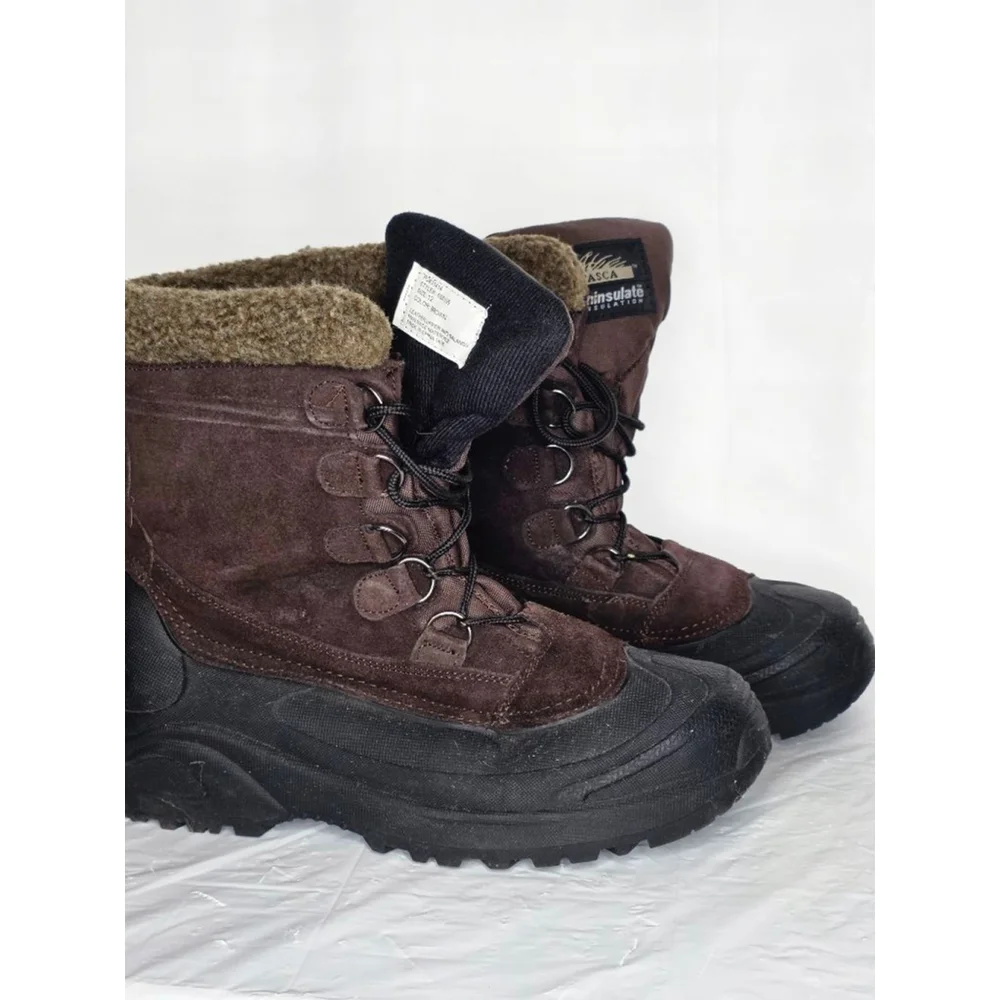 Men's Itasca Brown & Black Rain & Snow Boots Size 12